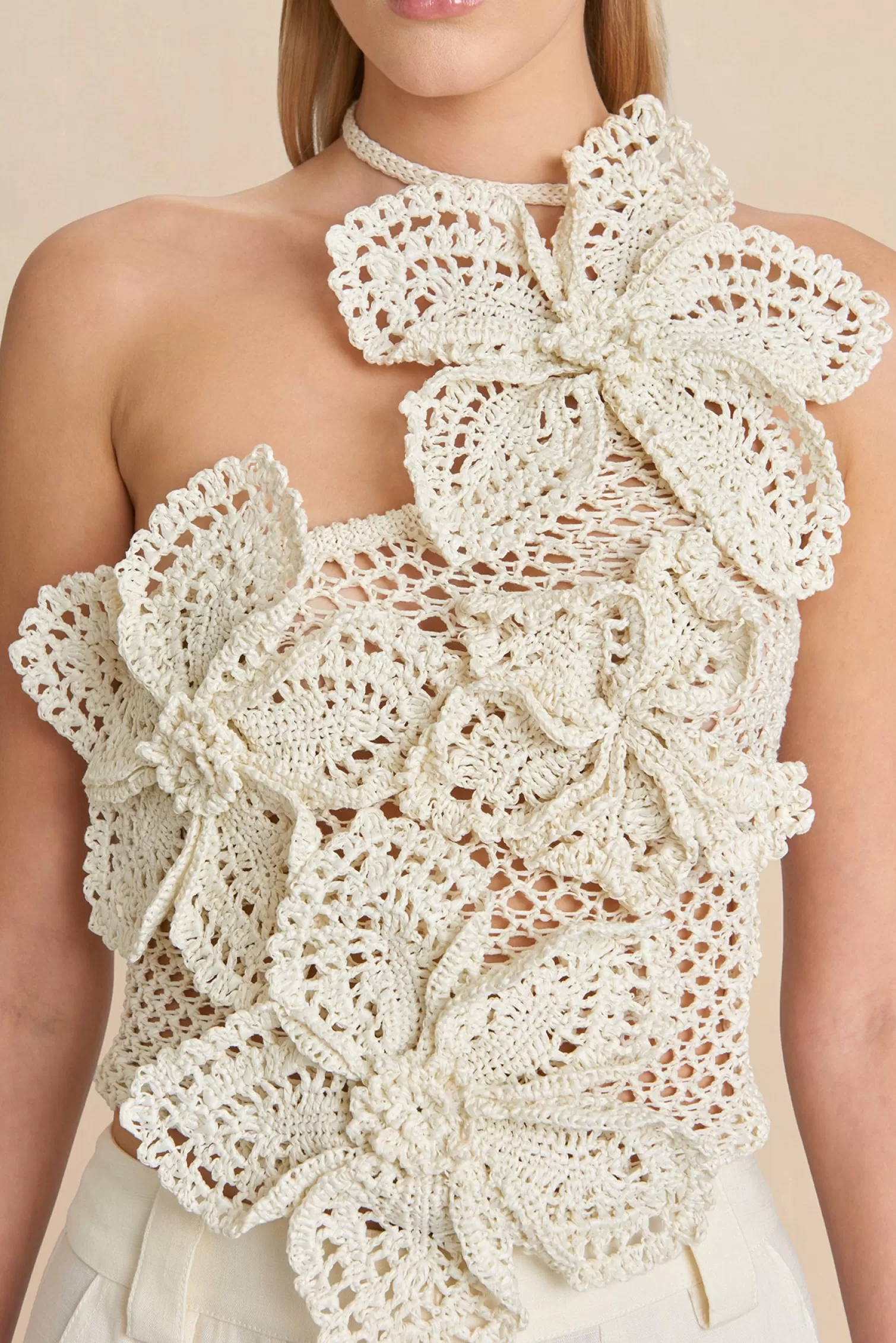 Cheap NAZANIN CROCHET TOP - Tops